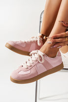 Dusk Blue Two Tone Suede Patched Lace Up Sneakers Sneakers 54f7ab076ec56dc6