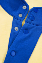 Yellow Colorblock Patchwork Half Button Pullover and Shorts Outfit Two Piece Shorts Sets 55b2ffe86e8a2644