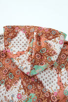 Khaki Vintage Paisley Floral Printed Sherpa Lined Hooded Jacket Jackets 5804a4c412473c21