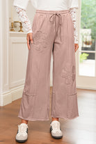 Buckskin Flower Patch Mineral Washed Cropped Wide Leg Pants Pants 580acb182f7c062b