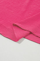 Bright Pink Ruffled Short Sleeve Plus Size Top Plus Size Tops 5816ddb210dcb315