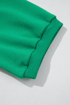 Pink Half Zip Puff Sleeve Top and Ruffle Shorts Set Two Piece Shorts Sets 58df1ee85138ab19