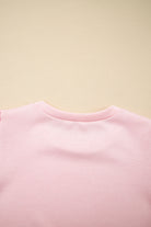 Beau Blue Puff Sleeve Pearl Embellished Scallop Hem 2-Piece Shorts Set Two Piece Shorts Sets 5eb95e97affbcceb