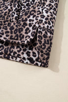 Brown Leopard Quilted Full Zipper Casual Puff Vest Coats 5fa8b005d1fdd16c