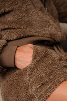 Parchment Zip Up Hoodie Drawstring Shorts Sherpa 2pcs Outfit Two Piece Shorts Sets 60a6bdf7782d0794