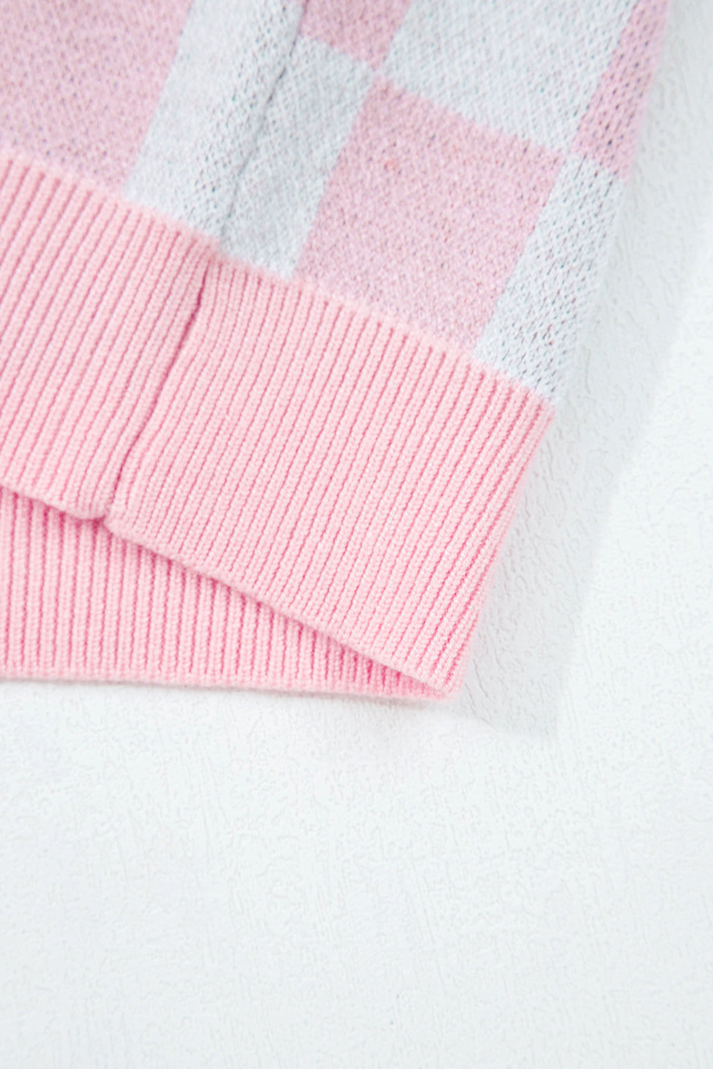 Red Checkered Christmas Tree Pattern Button V Neck Knit Cardigan Cardigans 62ddbf1c6689a83d