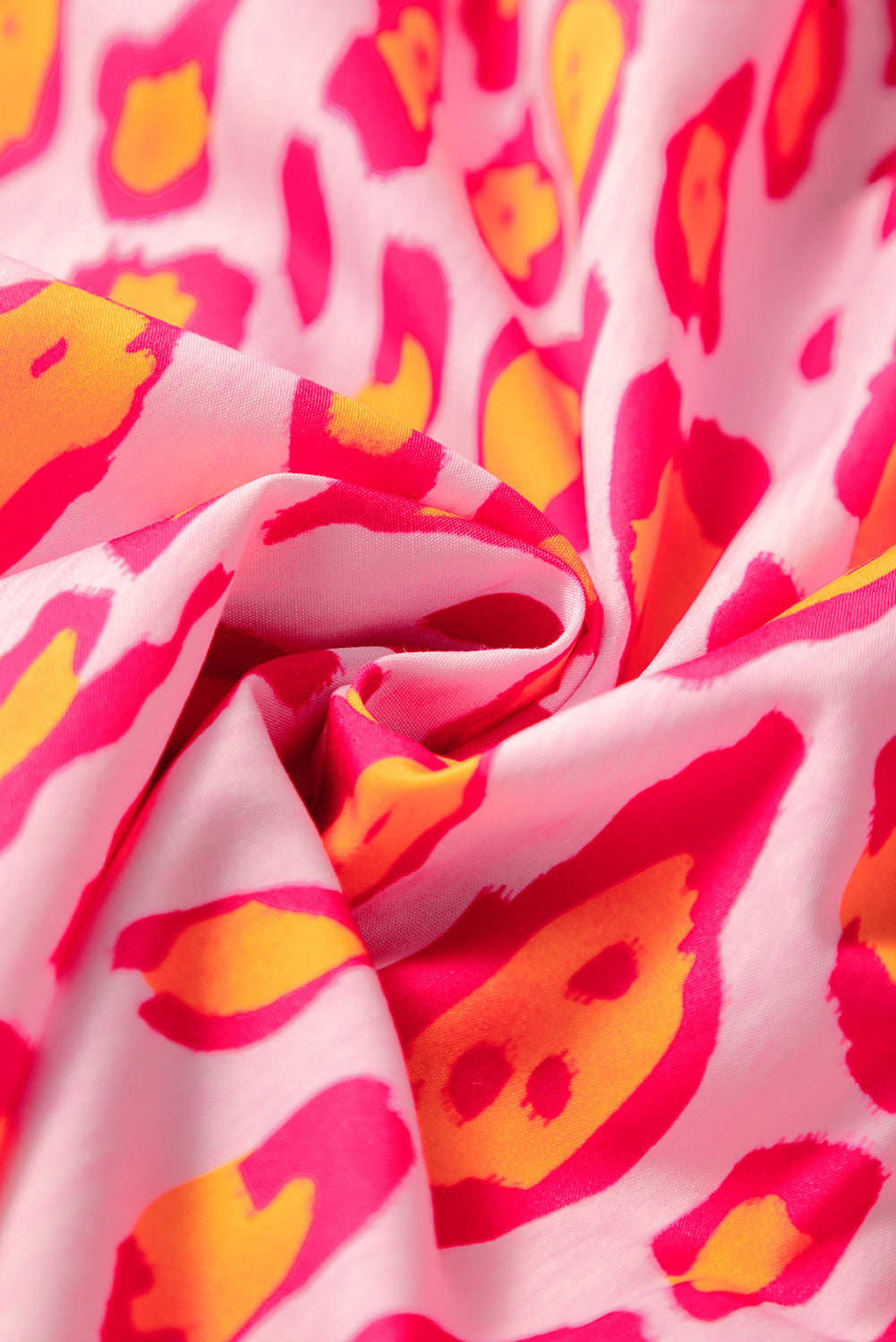 Light French Beige Leopard Print Balloon Sleeve Loose Blouse Blouses 64c4230af62f5279