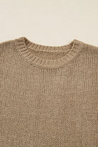 Pale Khaki Oversize Drop Shoulder Slouchy Sweater Dress Sweater Dresses 64e2f286a3e9d4db