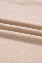 Parchment Leopard Patchwork V Neck Long Sleeve Plus Size Top Plus Size Long Sleeve Tops 65996d5ba7937b62