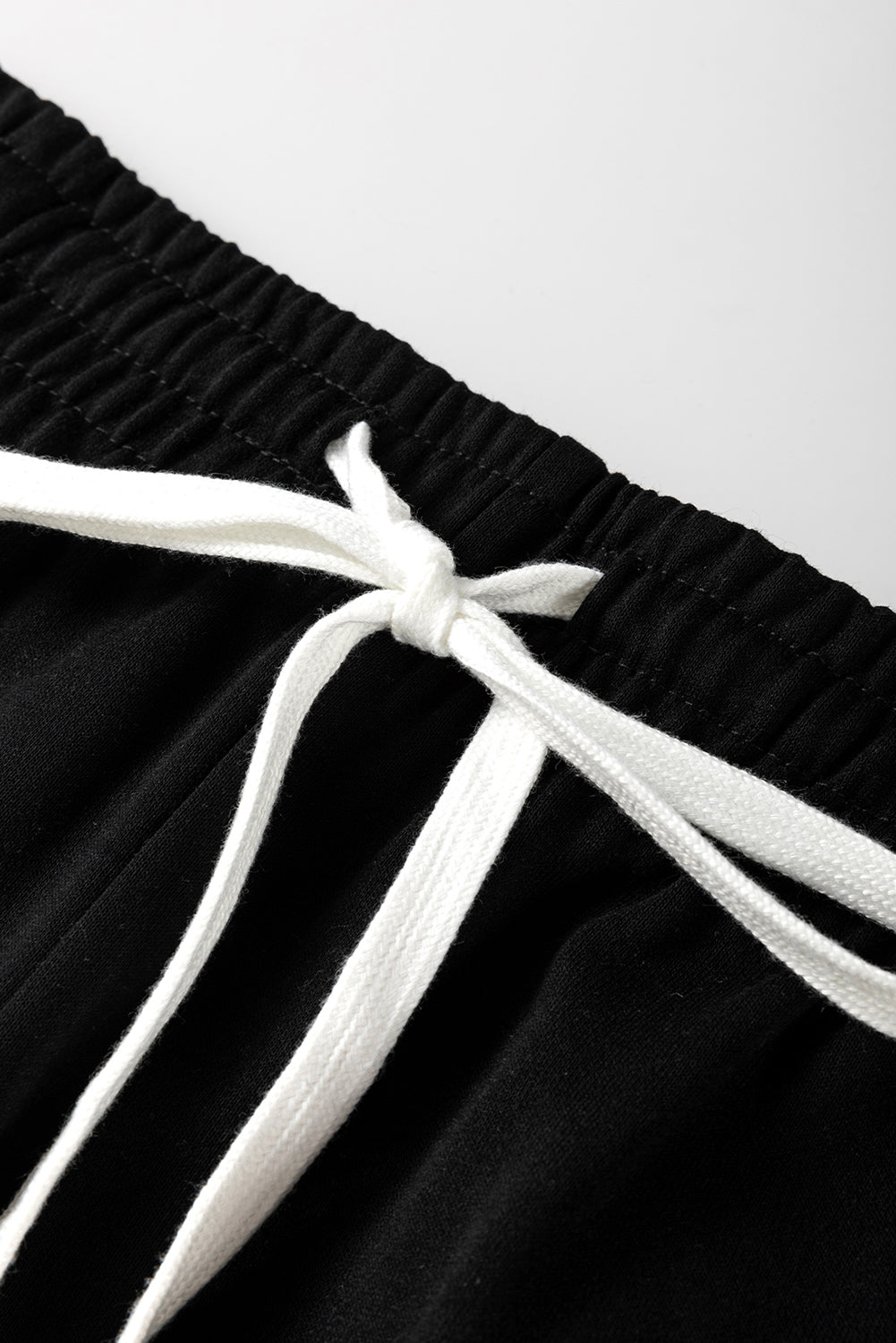 Light French Beige Striped Drop Shoulder Pullover and Joggers Set Two Piece Pants Sets 694c186ed26ab0a0