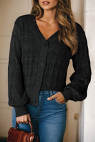 Rose Lightweight Buttoned Front Crochet Cardigan Cardigans 6a7e42acb788e963