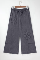 Buckskin Flower Patch Mineral Washed Cropped Wide Leg Pants Pants 6be4d363a22dd966