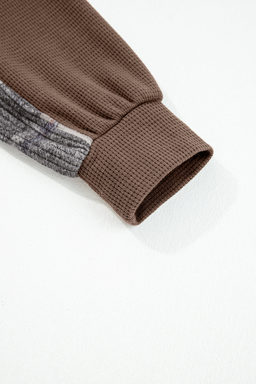 Brown Plaid Patchwork Button Down Drawstring Hooded Shacket Jackets 6c199e8d40972d81