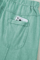 Bonbon Mineral Wash Exposed Seam Wide Leg Cargo Pants Pants 6e36cba82381f180