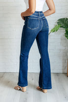 BeautybyShree Mavis High Rise Side Seam Detail Flare Jeans