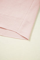 Light Pink Textured Flutter Sleeve Square Neck Bow Back Mini Dress Short Dresses 7119716e76e94f71