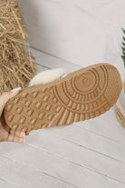 Camel Suede Fuzzy Winter Warm Platform Slippers Slides Shoes + Flip Flops 713f22c82c75f776