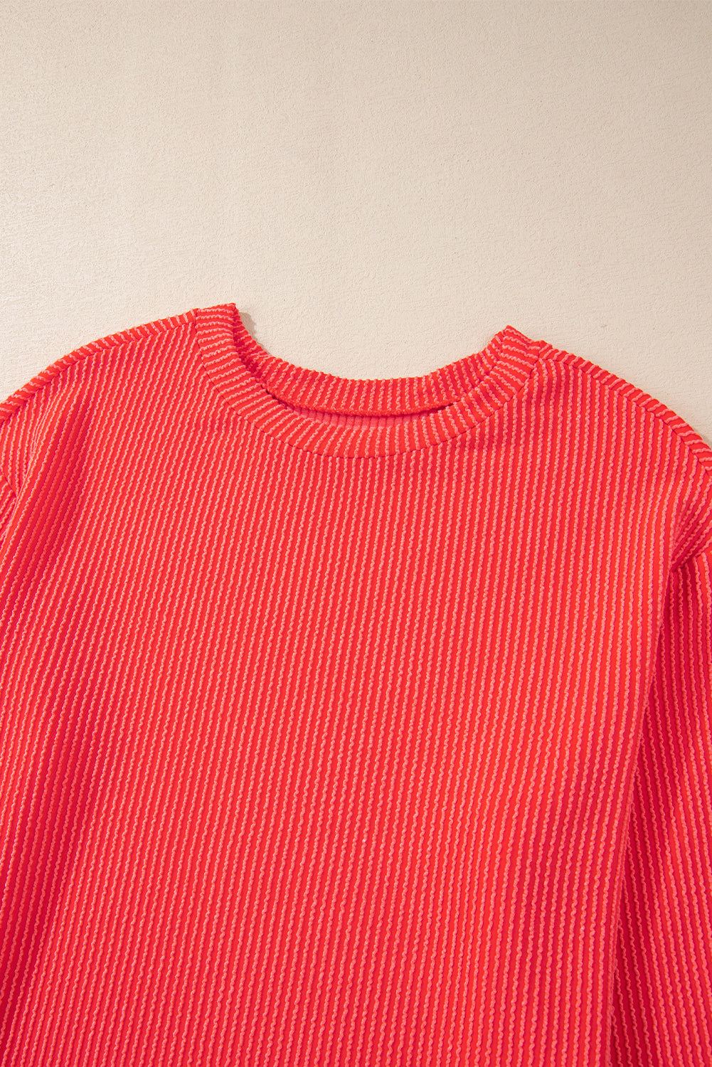 Carbon Grey Corded Long Sleeve Top and High Waist Shorts Set Two Piece Shorts Sets 7211933ed66d15b9