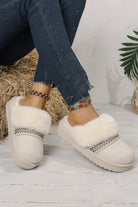 Camel Suede Fuzzy Winter Warm Platform Slippers Slides Shoes + Flip Flops 731fdf11dd6d0277