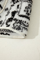 Beige Sherpa Paisley Print Pocketed Fashion Vest Jacket Jackets 7360686ed16532b6