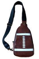 Brown PU Leather Football Mini Crossbody Bag Crossbody Bags 73da3e96d7a877a8