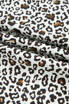 Khaki Plus Size Button V Neck Leopard Print Puff Sleeve Loose Mini Dress Plus Size Dresses 74edb221dbbc583f