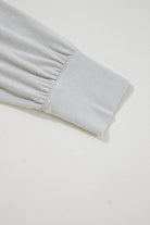 Gray Shirred Hem Crop Tank Top Loose Shorts Cardigan 3 Piece Pajama Set Loungewear Set 76c2bd476d1d39da