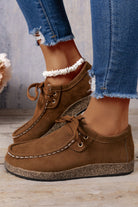 Coffee Lace Up Casual Shoes Sneakers 798f9f75ca51d0e5