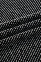 Carbon Grey Twisted Rib Leopard Patchwork Detail 2pcs Pants Set Two Piece Pants Sets 7af22ad9d1193660