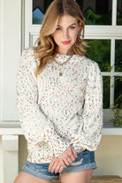 Beige Knitted Casual Long Sleeve Pullover Sweater Sweaters 825a440b091f0736