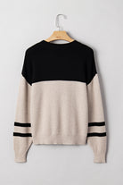 Parchment Colorblock Striped Sleeve Detail Knit Sweater Sweaters 825d146c8f17360d