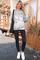 Light Pink Camouflage Plant Print Kangaroo Pocket Oversized Hoodie Sweatshirts & Hoodies 85c8266f5f38b03a