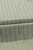 Green Stripe Button Up Oversized Casual Shirt Blouses 8a90dd011b2780c0