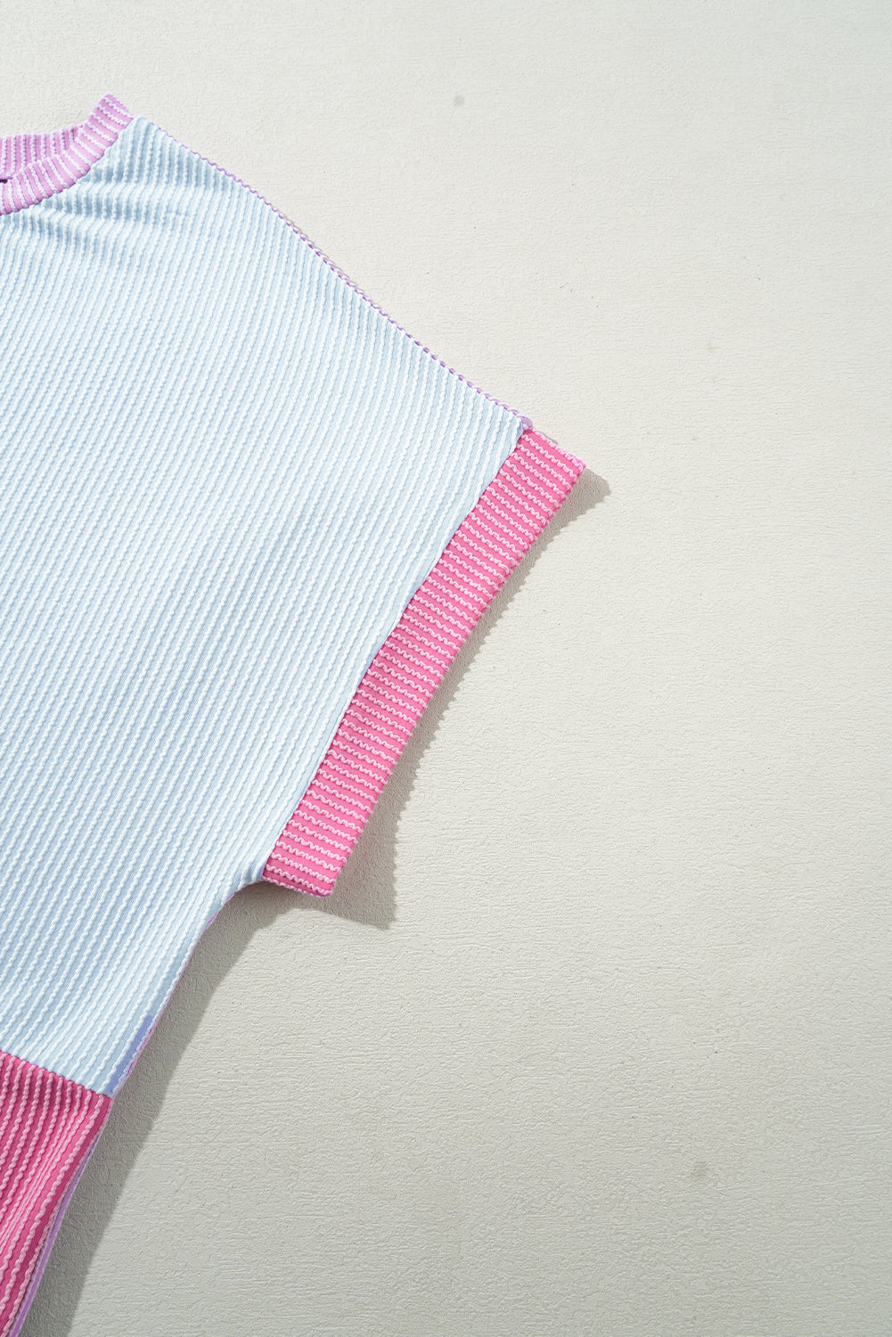 Rose Red Leopard Colorblock Patchwork Corded Plus Size T Shirt Plus Size Tops 8ac98d778aa5d4d4