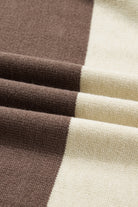 Black Colorblock Crew Neck Drop Shoulder Sweater Sweaters 8d120303205559b2