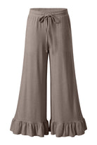 Dune Solid Color Ruffle Hem Wide Leg Pants Pants 8d404fae6ed8e96c