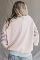 Jet Stream Colorblock Patchwork Striped Sleeve Sweatshirt Sweatshirts & Hoodies 8d44bcc45e1a810c