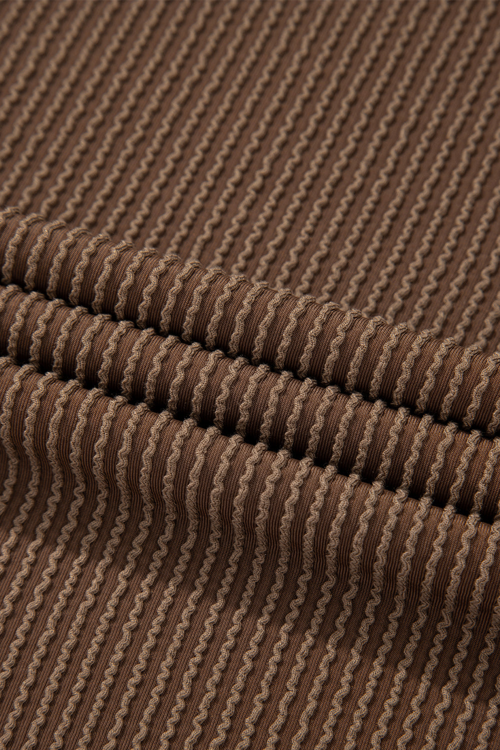 Carbon Grey Corded Long Sleeve Top and High Waist Shorts Set Two Piece Shorts Sets 900d1cb8b433355d