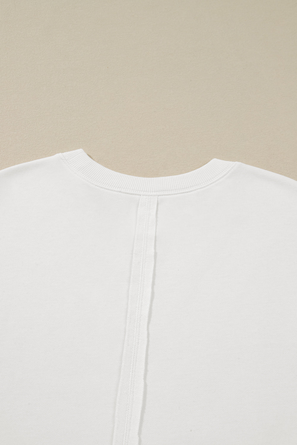 White Plus Size Exposed Seam Detail Contrast Dot Floral Patchwork Sleeve Sweatshirt Plus Size Tops 906b9f7eec2df508