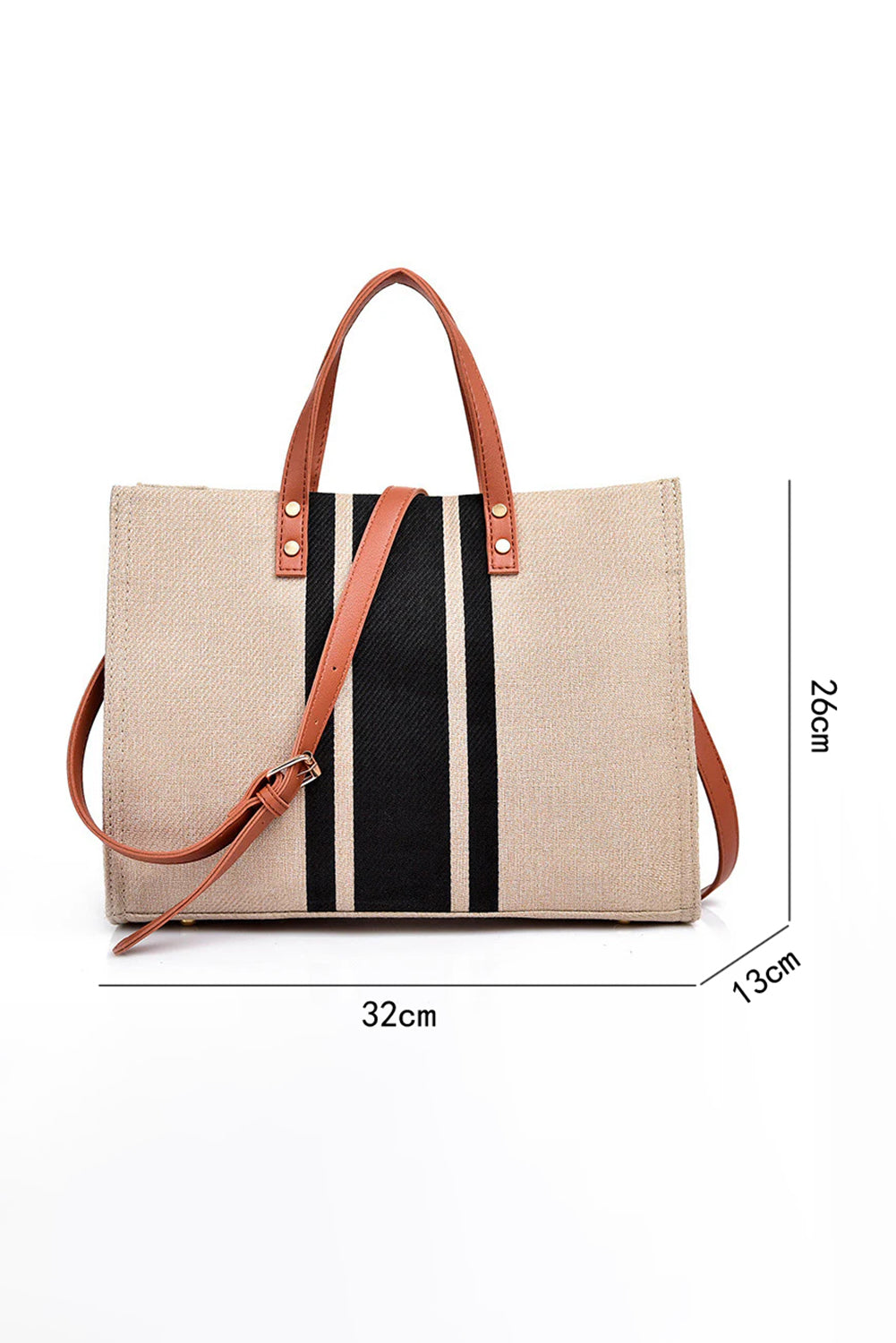 Black Large Striped Shoulder Bag Shoulder Bag 91044cc683c1dff7