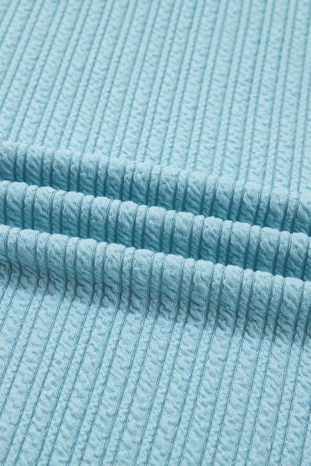 Light Blue Textured Drop Shoulder Plus Size Knit Top Plus Size Tops 9152674165e8d2b8