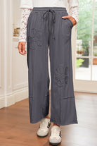 Buckskin Flower Patch Mineral Washed Cropped Wide Leg Pants Pants 915aca6347ee2594