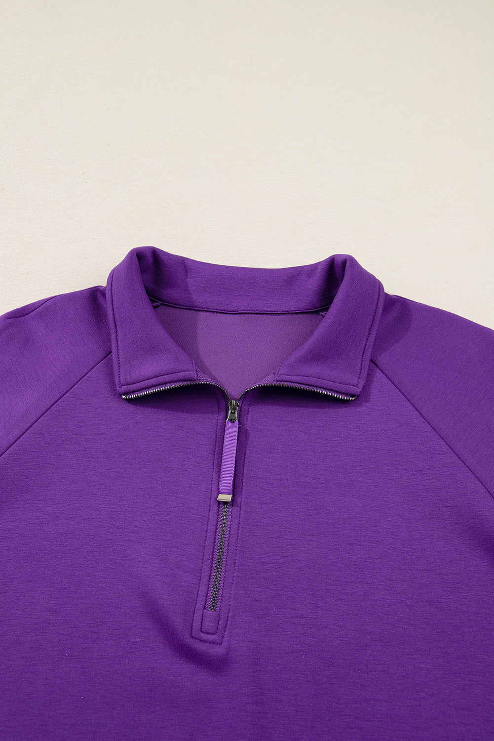 Wisteria Collar Half Zip Pullover Mini Skirt Plus Size 2pcs Set Plus Size Matching Sets 92aa367ea22b9d06