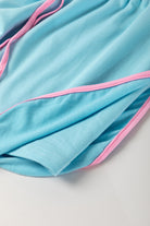 Bonbon Plus Size Contrast Trim T Shirt and Skort Two Piece Set Plus Size Matching Sets 932041f2a627fdd7