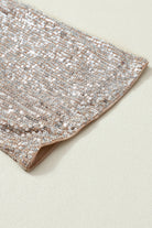 Apricot Sequin 3/4 Sleeve Open Front Duster Cardigan Cardigans 95232bb9bc3a0dab