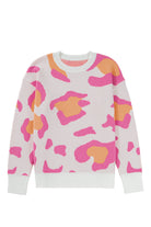 Sachet Pink Cheetah Colorblock Sweater Sweaters 98497cee64f1e86c