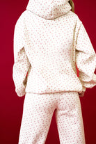 Pink Floral Kangaroo Pocket Hoodie Pants Set Two Piece Pants Sets 98f940faa5df9250