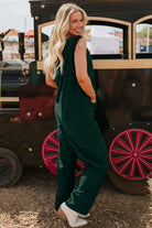 Evergreen Corduroy V Neck Patched Pocket Sleeveless Jumpsuit Jumpsuits 99f1efc6881c1f9c