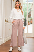 Buckskin Flower Patch Mineral Washed Cropped Wide Leg Pants Pants 9a4e902644a25b84