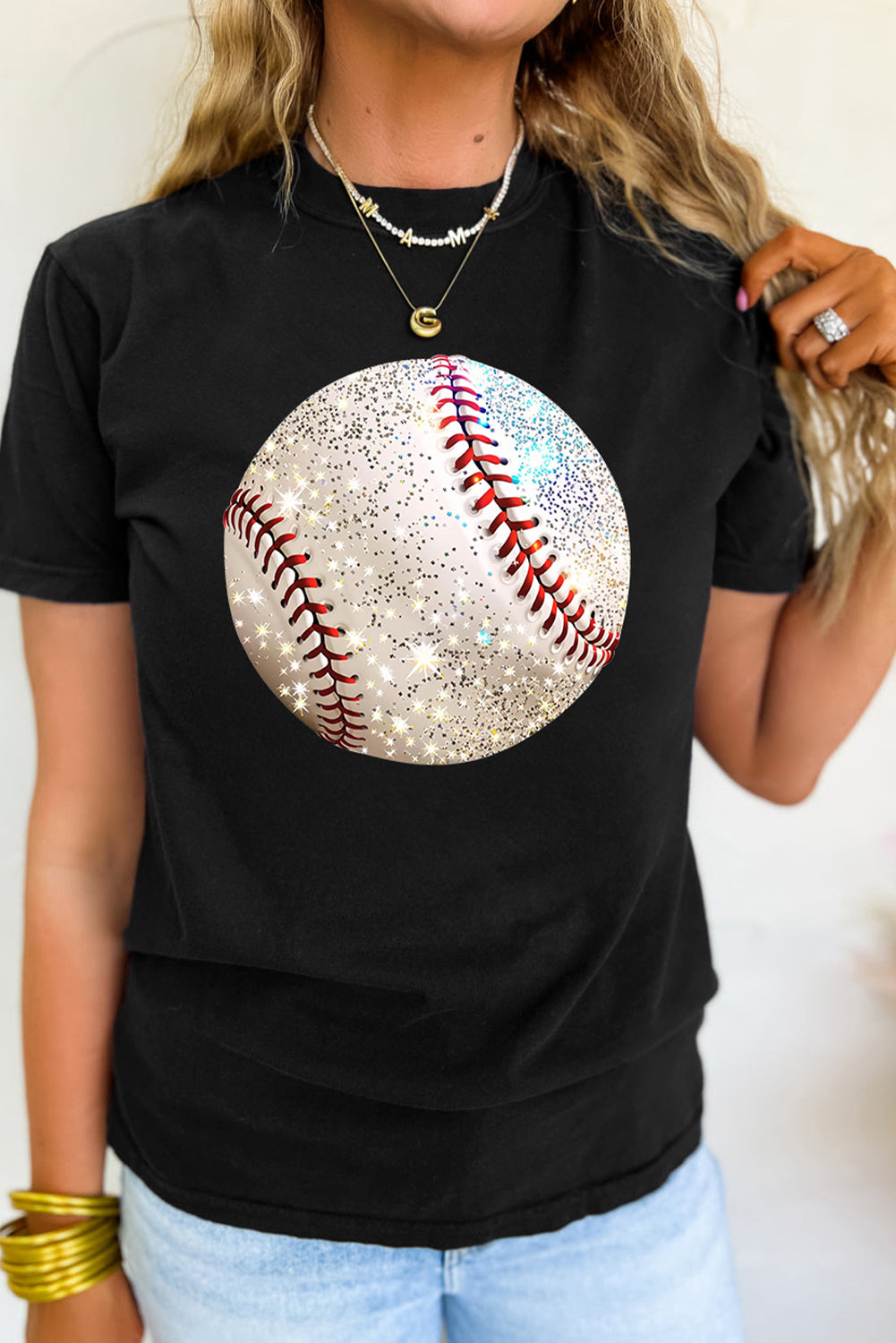 Black Heat Transfer Baseball Heat Transfer Printing Cotton Blend T Shirt Graphic Tees 9b81d3a3c1c322f0